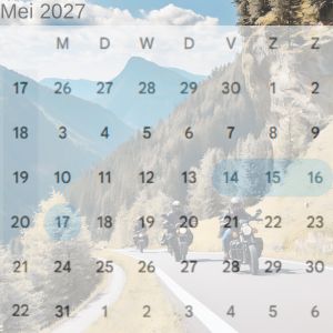 Weekend B: 14 t/m17 mei 2027